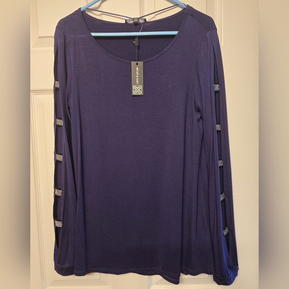 Purple Long Sleeve Top